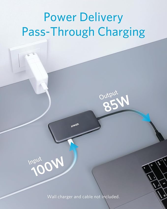 Anker 341 7-in-1 USB-C Hub with Power Delivery Anker 341 7-in-1 USB-C Hub with Power Delivery
